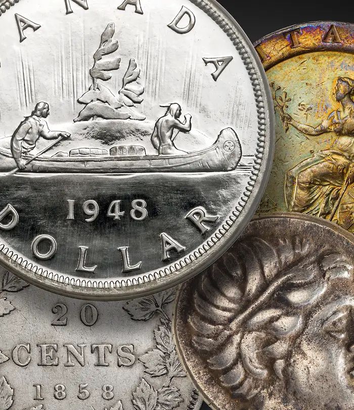 canadian silver bullion coin detail image