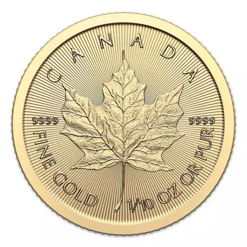 1/10 oz Canadian Gold Maple Leaf .9999 (2)