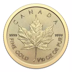 1/10 oz Canadian Gold Maple Leaf .9999 (2)