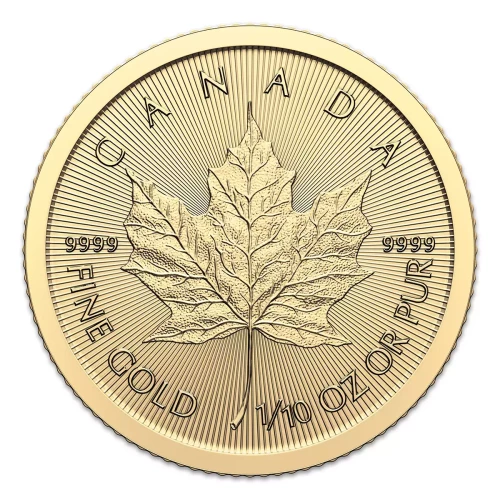 1/10 oz Canadian Gold Maple Leaf .9999 (2)