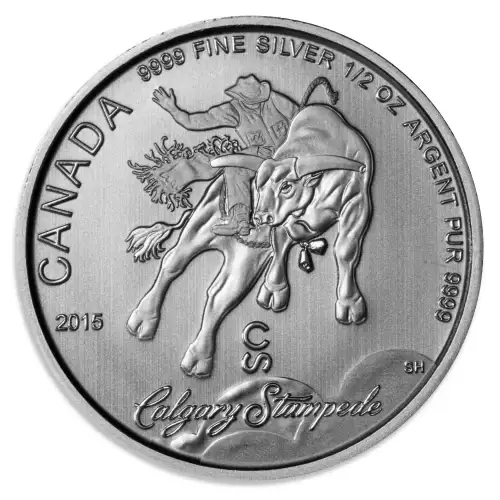 1/2 oz RCM Silver Calgary Stampede - 2015 (3)