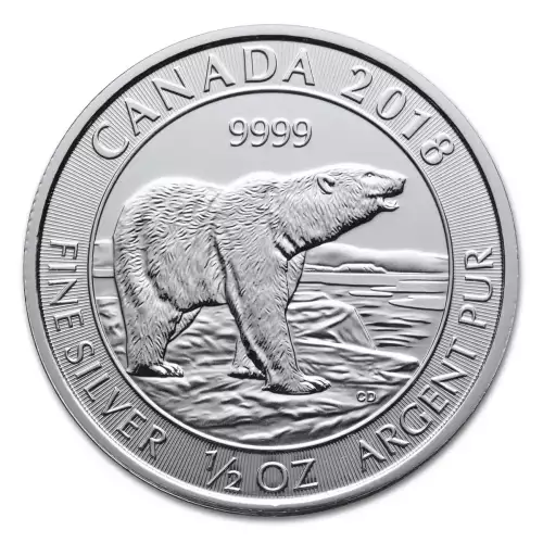 1/2 oz RCM Silver Polar Bear - 2018 (3)