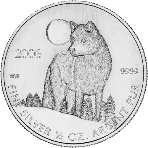 1/2 oz RCM Silver Timberwolf - 2006 (2)
