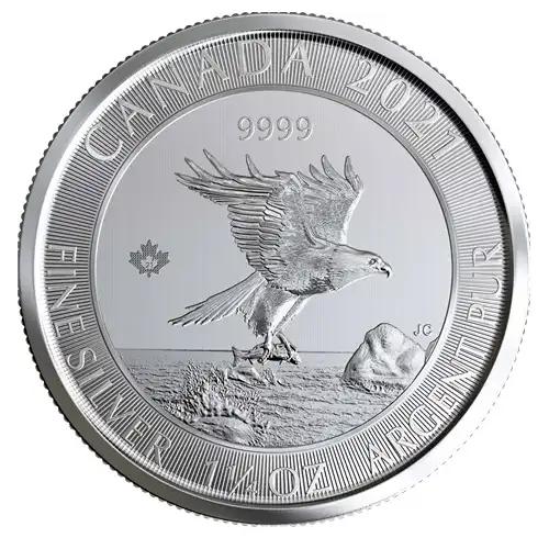 1.25 oz RCM Silver Canadian Bald Eagle - Misc Dated (3)