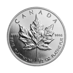 1/2oz Canadian Platinum Maple Leaf - Backdated (2)