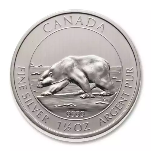 1.5oz RCM Silver Polar Bear - 2013