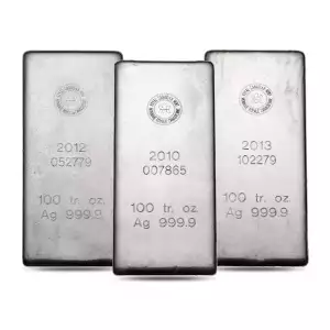 100 oz Silver Bar - Royal Canadian Mint (RCM) - Old Design (2)