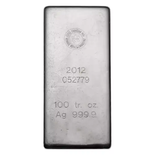 100 oz Silver Bar - Royal Canadian Mint (RCM) - Old Design (3)