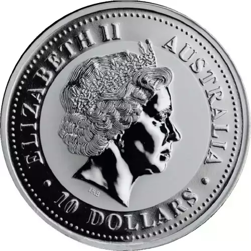 1999 10oz Australian Perth Mint Silver Lunar: Year of the Rabbit (2)