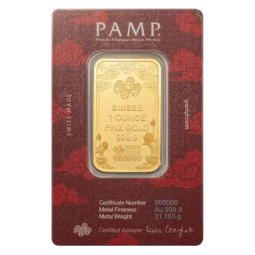1 oz Good Luck Yellow Dragon - Pamp Suisse - Canadian PMX