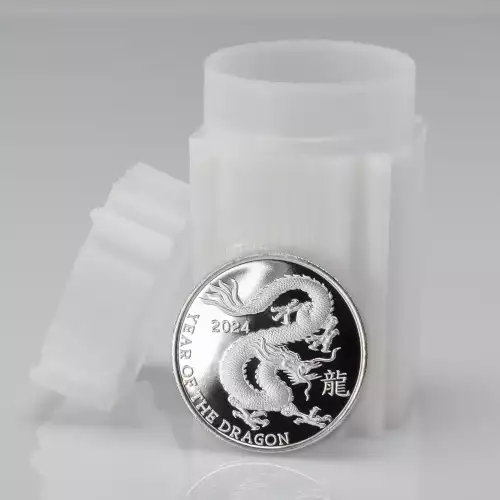 1oz Silver Round - 2024 Lunar Year of the Dragon (2)