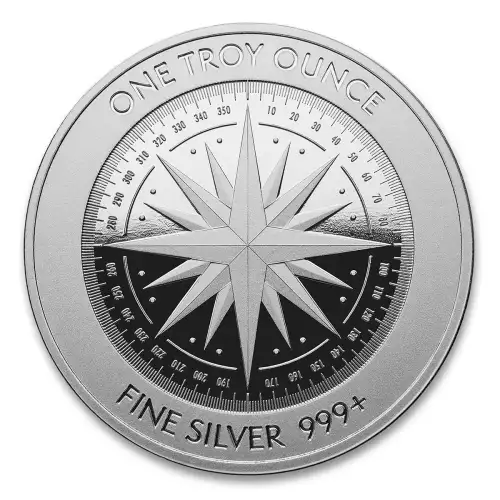 1oz Silver Round - Compass Rose (3)