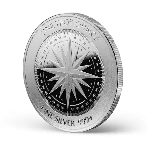 1oz Silver Round - Compass Rose