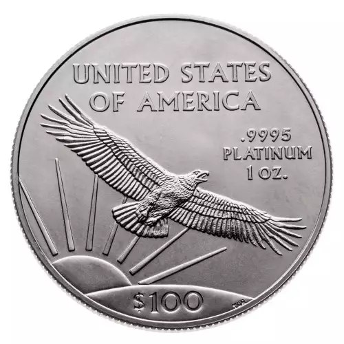 1oz United States Platinum Eagle - Backdated