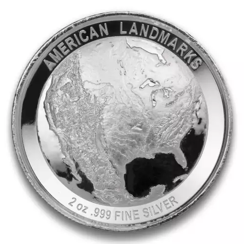 2 oz High Relief Silver Round - Grand Canyon (4)