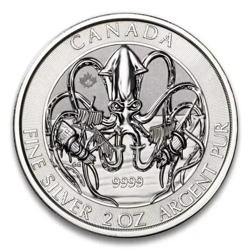 2 oz RCM Silver Kracken Silver Coin - 2020 (2)