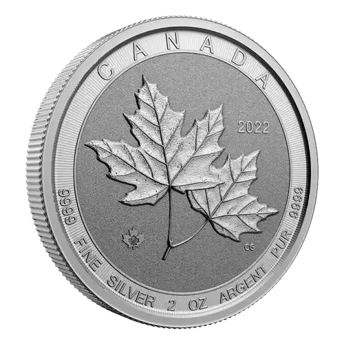 2 oz RCM Silver Twin Maples Silver Coin