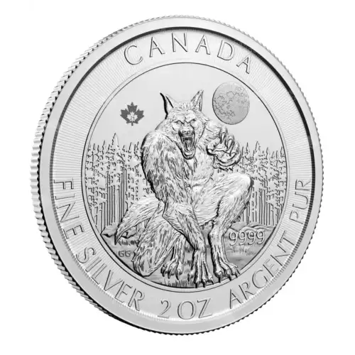 2 oz RCM Silver  Werewolf Silver Coin  (2)