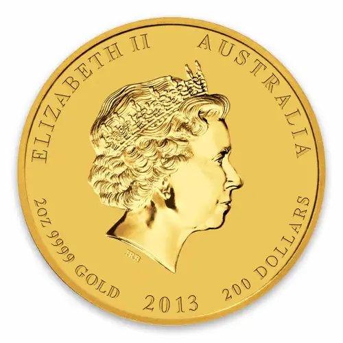 2013 2oz Australian Perth Mint Gold Lunar II: Year of the Snake (2)