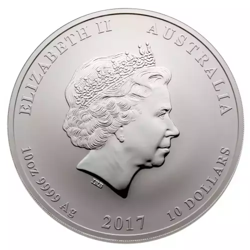 2017 10oz Australian Perth Mint Silver Lunar II: Year of the Rooster