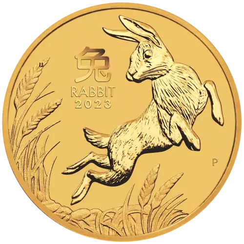 2023 1oz Perth Mint Lunar Series III: Year of the Rabbit Gold Coin