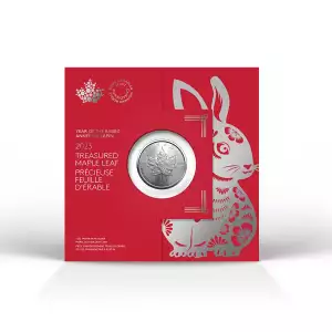 2023 $5 Treasured Silver Maple Leaf: Year of the Rabbit