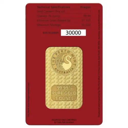 2024 1oz Australian Perth Mint Gold Bar