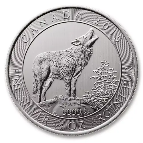 3/4 oz RCM Silver Grey Wolf - 2015