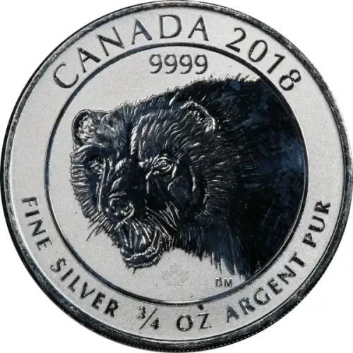 3/4 oz RCM Silver Wolverine - 2018 (2)
