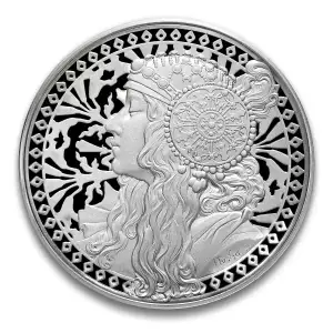 5 oz Silver Round - Art Nouveau Blonde (2)