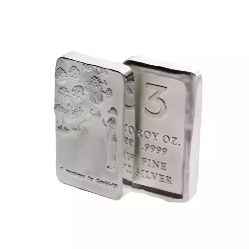 Argentia Silver Art - 3 oz Bar - COVID19 - Matte (2)