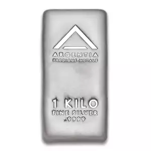 ARGENTIA Silver Bar 1 Kilo - Poured (4)