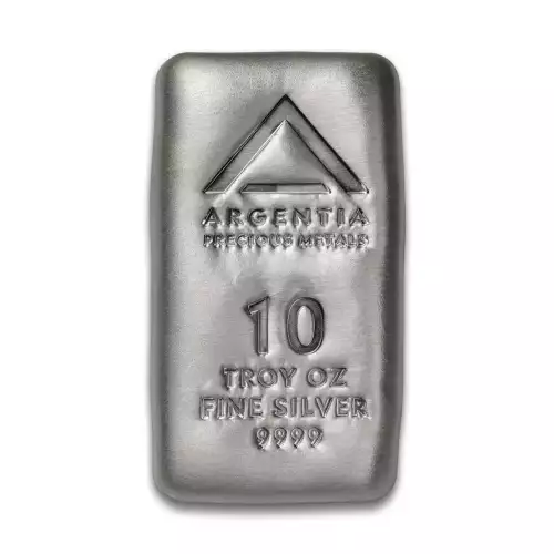 ARGENTIA Silver Bar 10 oz - Poured (2)