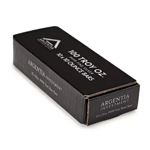 ARGENTIA Silver Bar 10 oz - Poured (4)