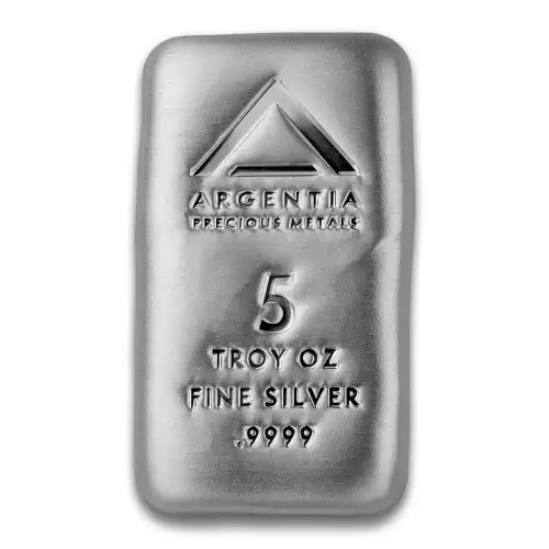 ARGENTIA Silver Bar 5 oz - Poured (4)