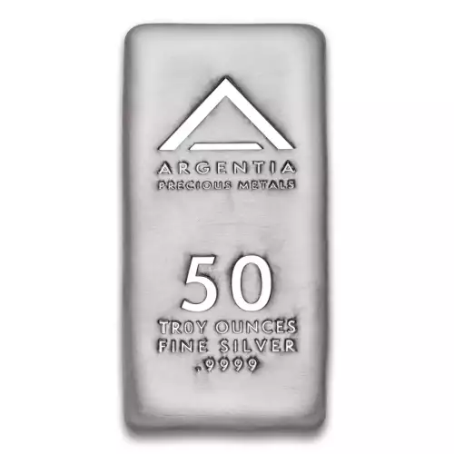 ARGENTIA Silver Bar 50 oz - Poured