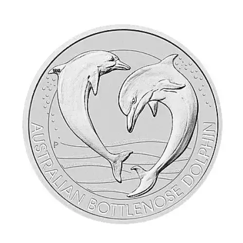 Australian 1.5 oz Silver Bottlenose Dolphin - 2019