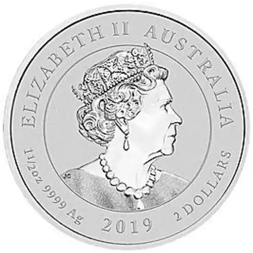 Australian 1.5 oz Silver Bottlenose Dolphin - 2019 (2)