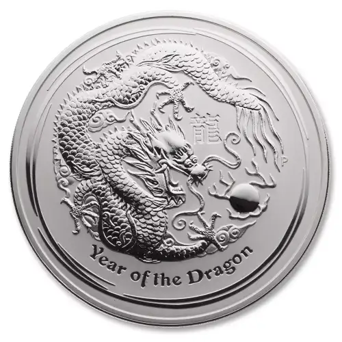 Australian 1 Kilo Silver Year of the Dragon - 2012 (2)