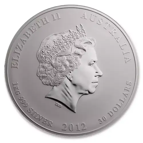 Australian 1 Kilo Silver Year of the Dragon - 2012