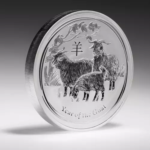 Australian 1 Kilo Silver Year of the Goat - 2015 (3)