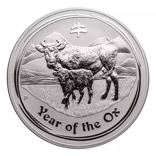 Australian 1 Kilo Silver Year of the Ox - 2009 (2)