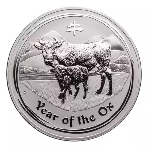 Australian 1 Kilo Silver Year of the Ox - 2009 (2)