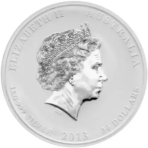 Australian 1 Kilo Silver Year of the Snake - 2013 (2)