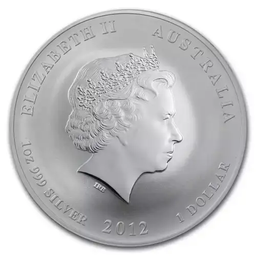 Australian 1 oz Silver Lunar Year of the Dragon - 2012