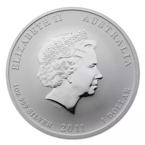 Australian 1 oz Silver Year of the Rabbit - 2011 (2)