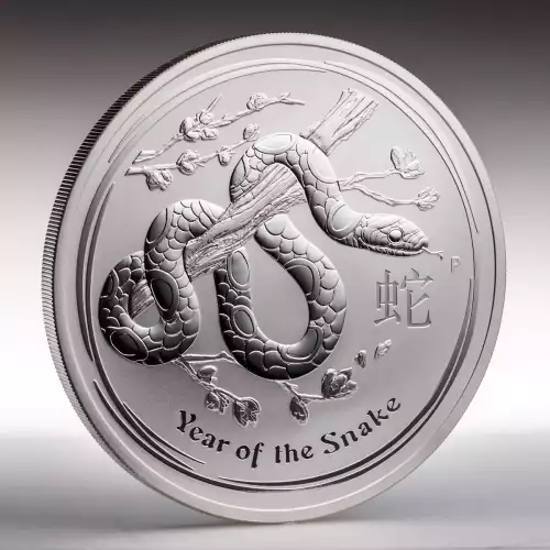 Australian 10oz Silver Year of the Snake - 2013 (2)