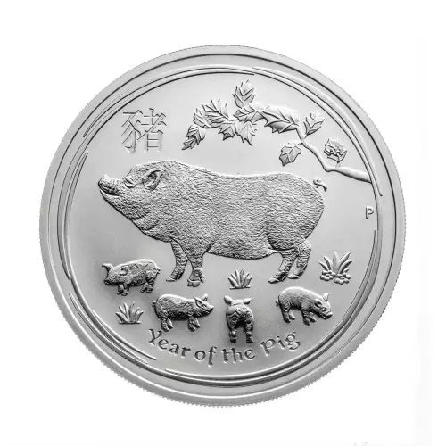 Australian 1oz Silver Year of the Pig - 2019 (3)