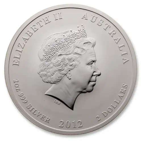 Australian 2oz Silver Year of the Dragon - 2012
