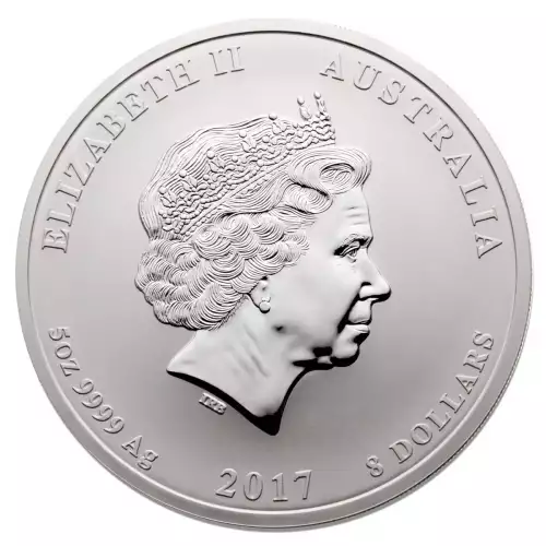 Australian 5oz Silver Year of the Rooster - 2017